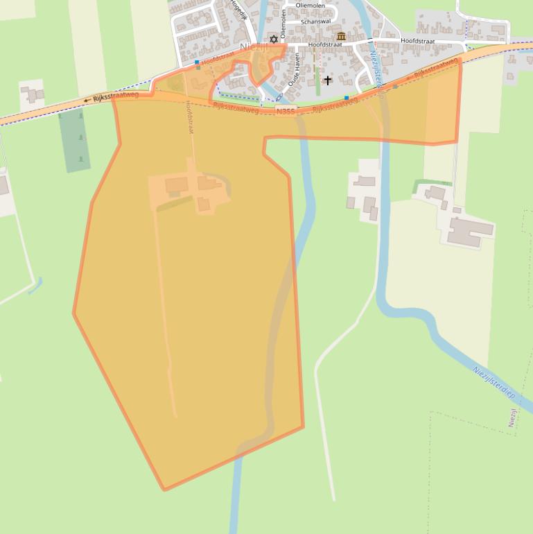 Kaart van postcodegebied 9842PJ.