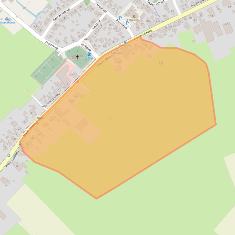 Kaart van postcodegebied 9863PH.