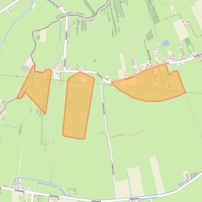 Kaart van postcodegebied 9865TH.