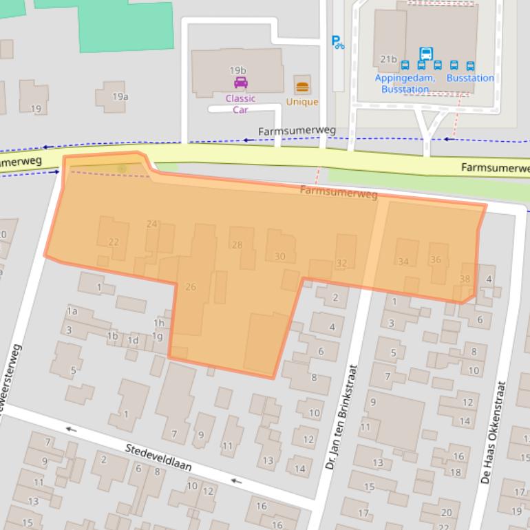 Kaart van postcodegebied 9902BS.