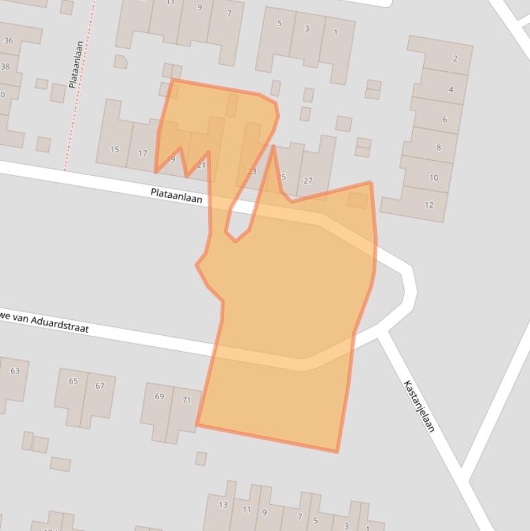 Kaart van postcodegebied 9902PK.