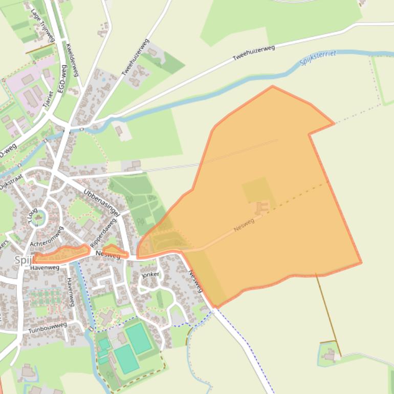 Kaart van postcodegebied 9909AV.