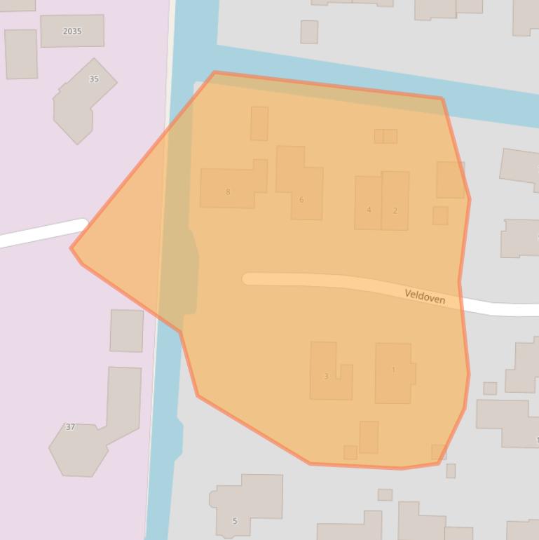 Kaart van postcodegebied 9951SP.