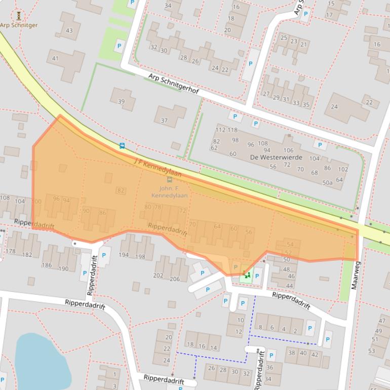 Kaart van postcodegebied 9981LJ.