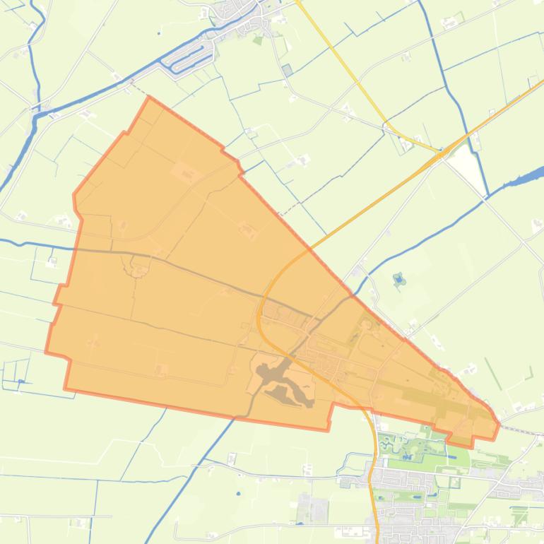 Kaart van de woonplaats Aldtsjerk.