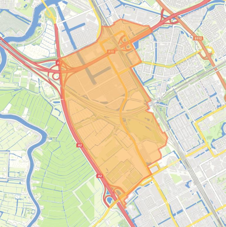 Kaart van de woonplaats Amsterdam-Duivendrecht.