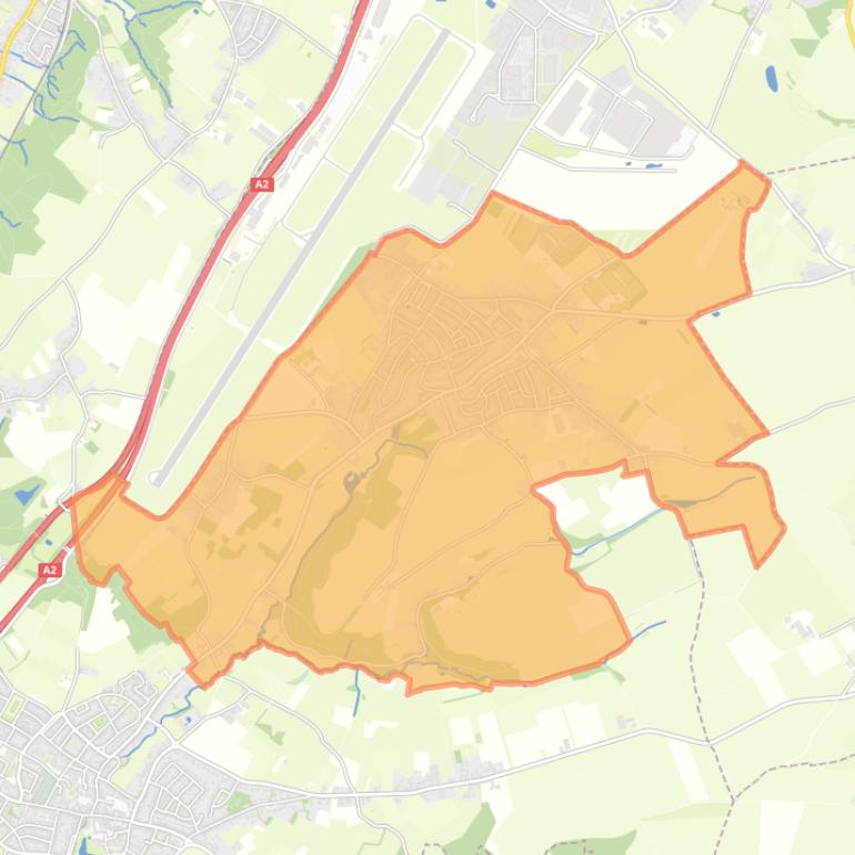 Kaart van de woonplaats Ulestraten.