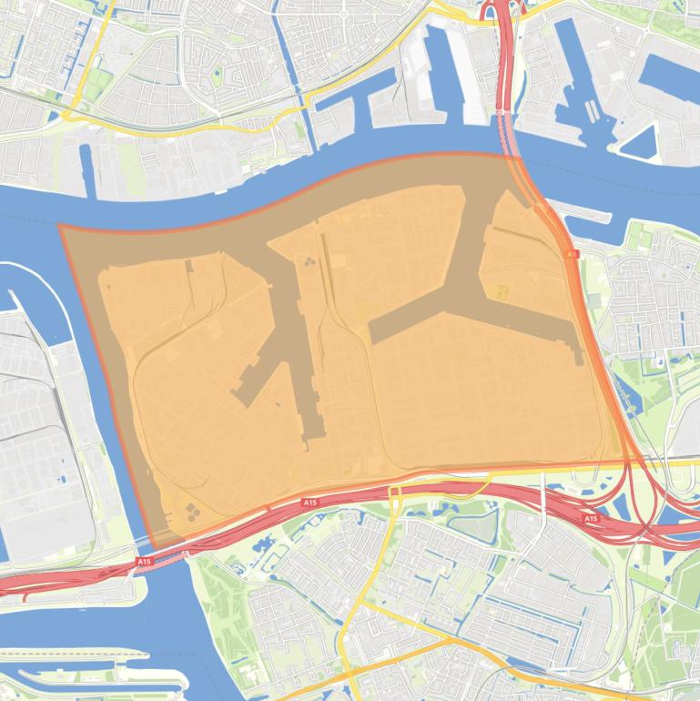 Kaart van de woonplaats Vondelingenplaat Rotterdam.