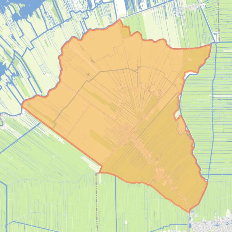 Kaart van de woonplaats Zegveld.