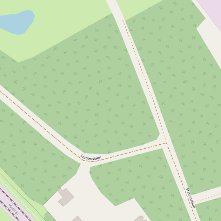 Kaart van  Verspreide huizen Tienray.