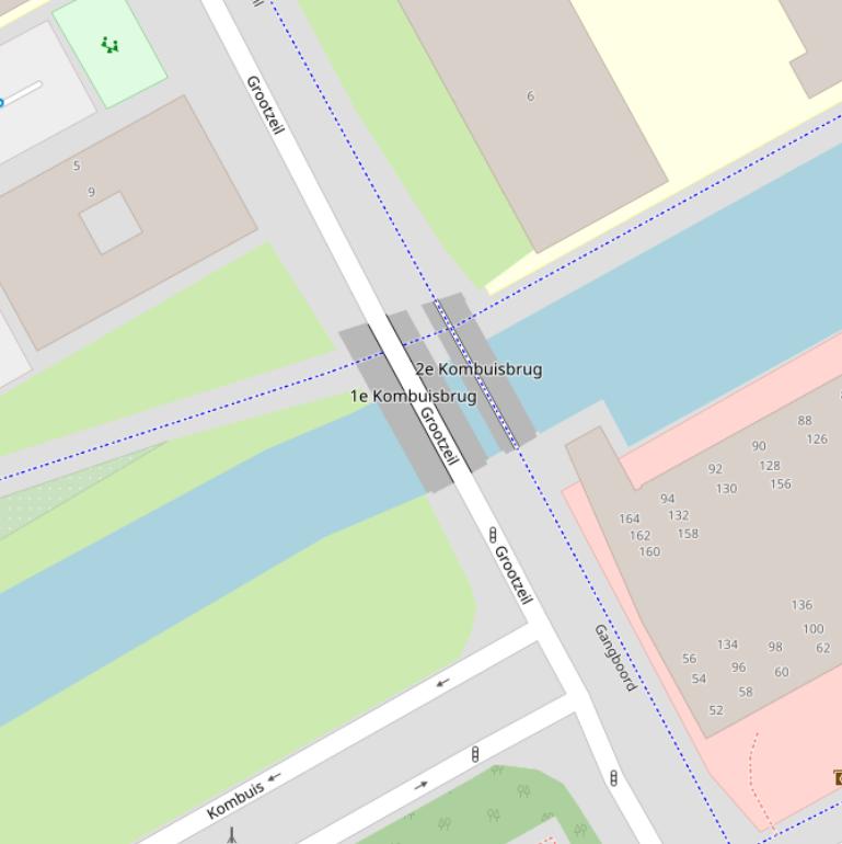 Kaart van de 1e Kombuisbrug.