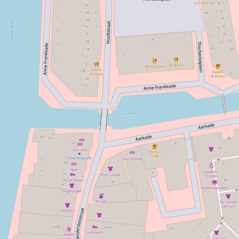 Kaart van de Aarbrug.