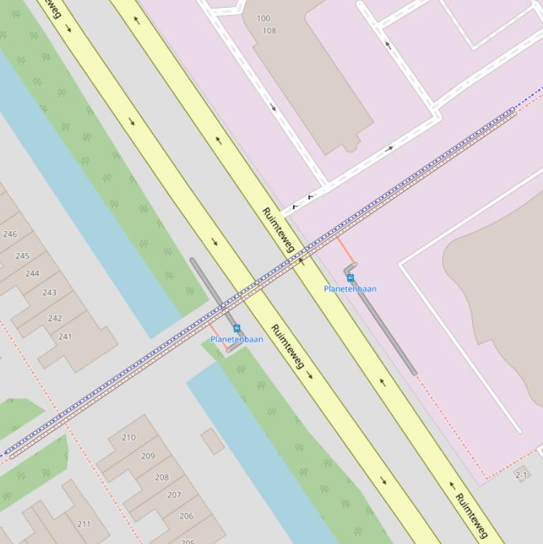 Kaart van de Apollobrug.