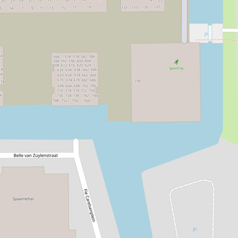 Kaart van de Belle van Zuylenbrug.