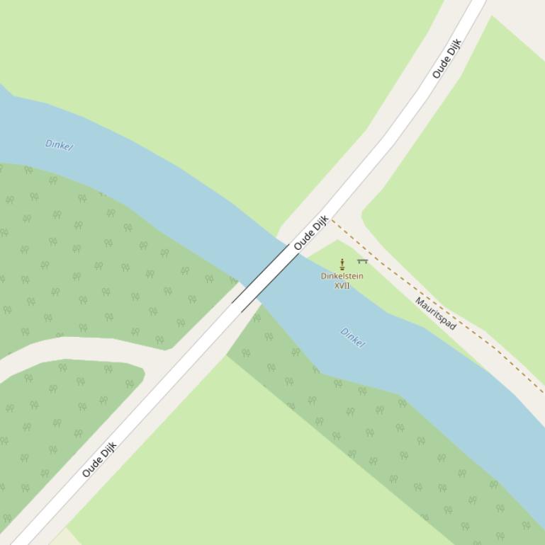 Kaart van de Beuningerbrug.