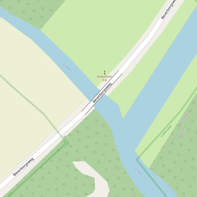 Kaart van de Beverborgsbrug.