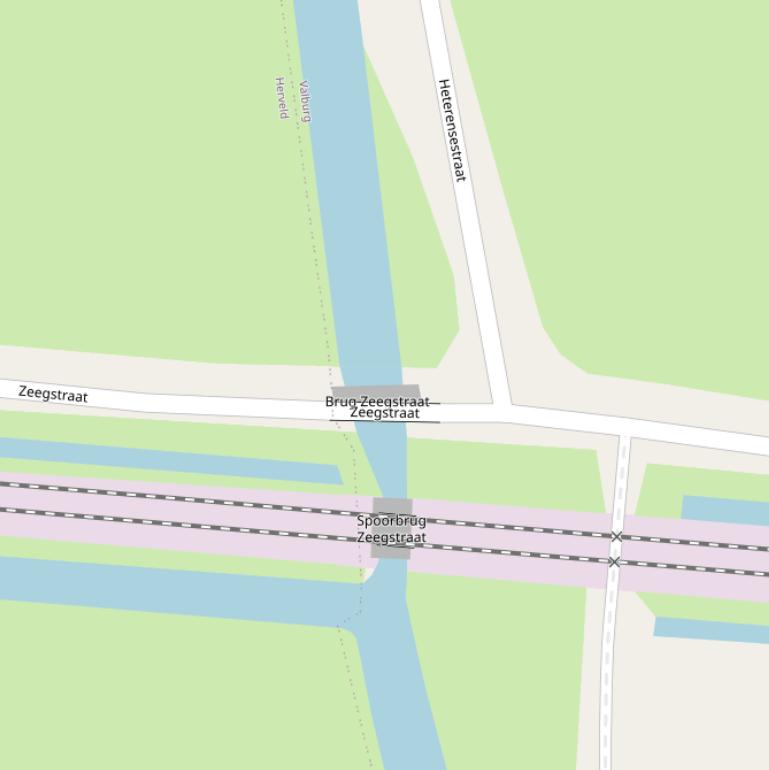 Kaart van de Brug Zeegstraat.