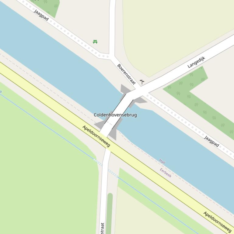 Kaart van de Coldenhovensebrug.