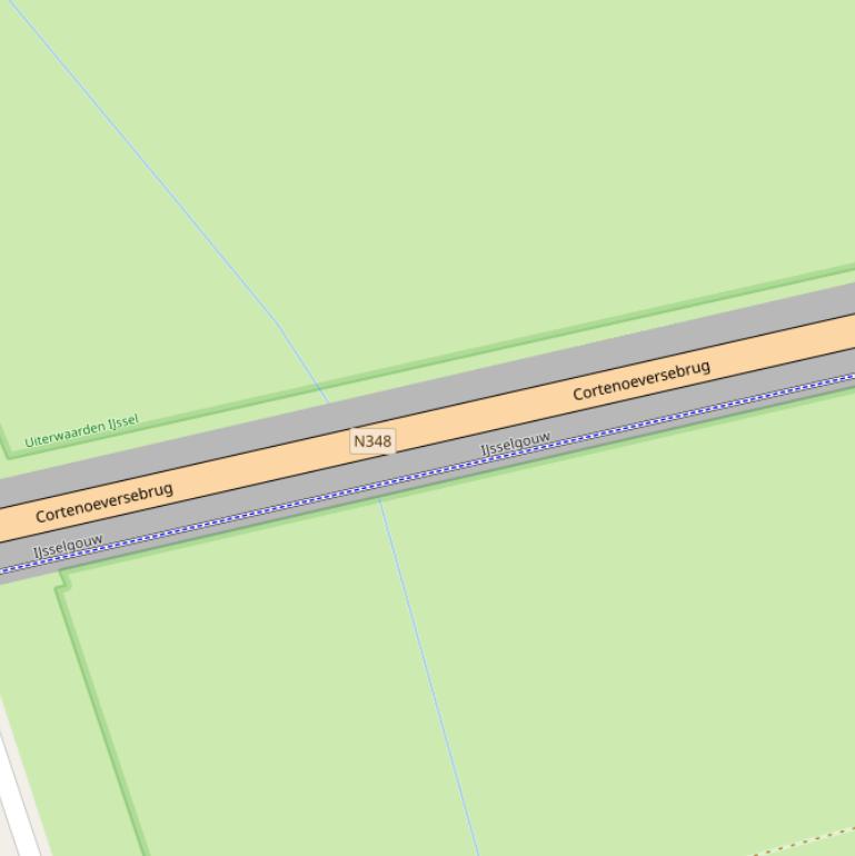 Kaart van de Cortenoeversebrug.