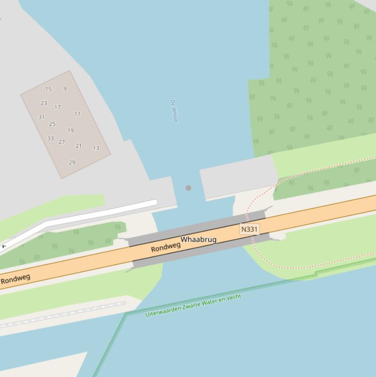 Kaart van  De Whaa.