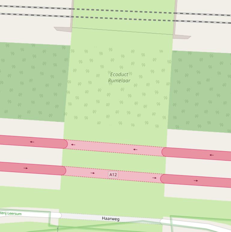 Kaart van  Ecoduct Rumelaar.