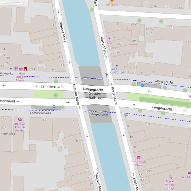 Kaart van  Gouden Balbrug.