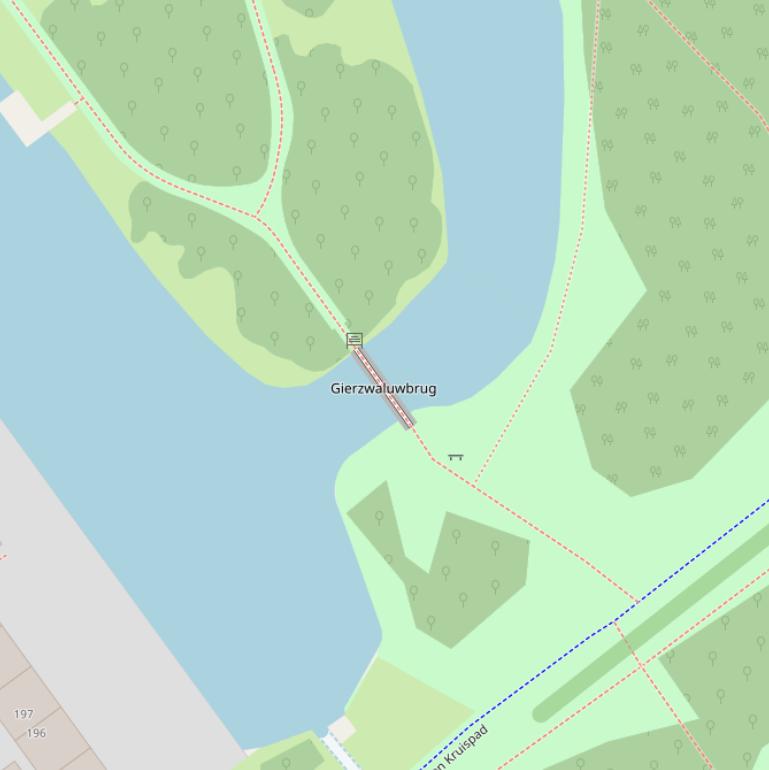 Kaart van de Goudvinkbrug.