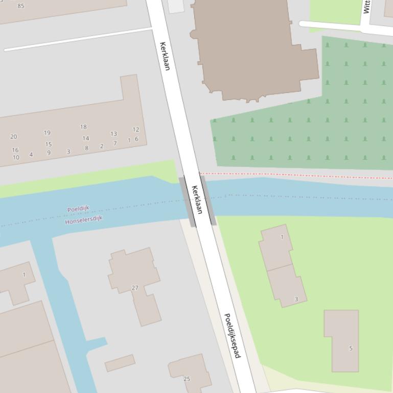 Kaart van de Graaflandsebrug.