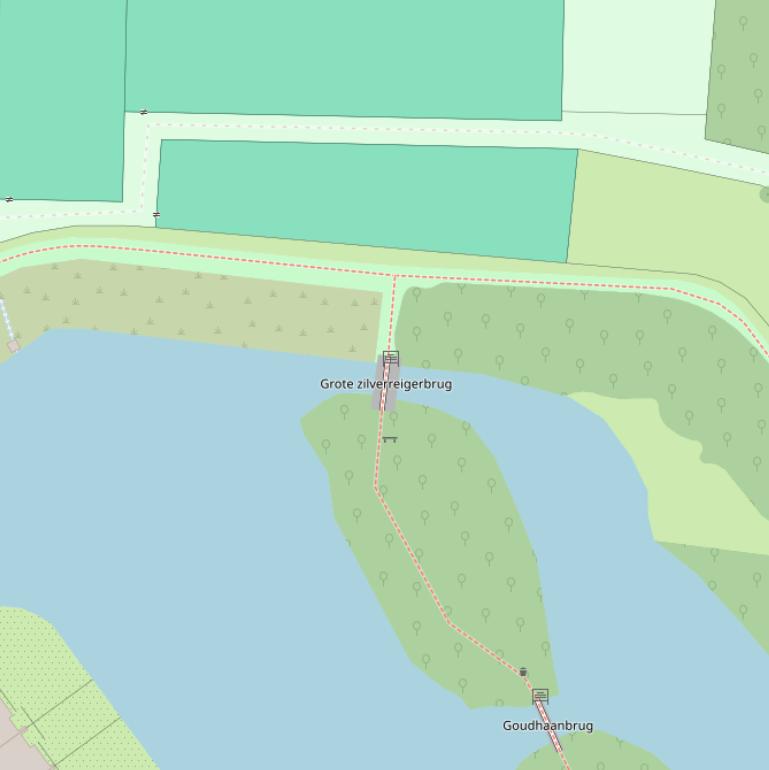 Kaart van de Groene Spechtbrug.