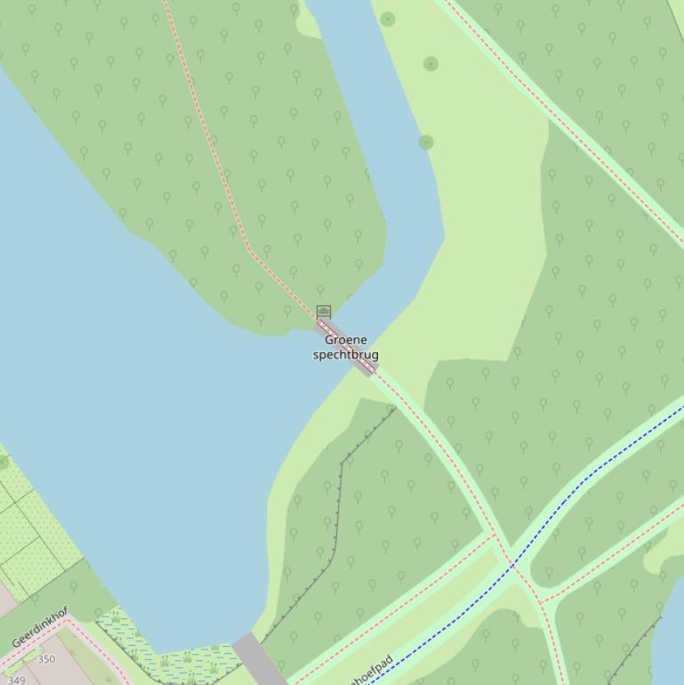 Kaart van de Grote Zilverreigerbrug.