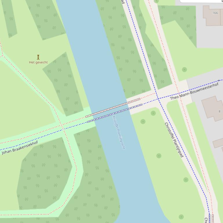 Kaart van de Hans Kressebrug.