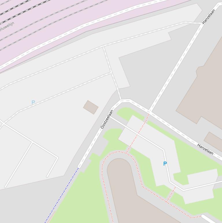 Kaart van de Hanzetunnel.