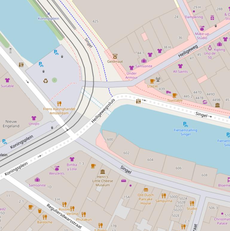 Kaart van de Heiligewegsluis.