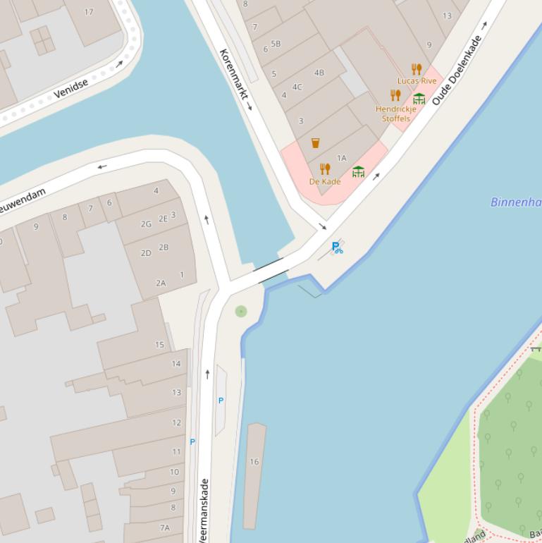 Kaart van  Hoge Brug.