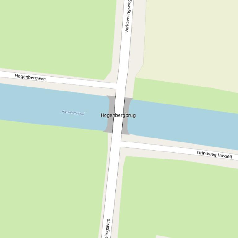 Kaart van de Hogenbergbrug.