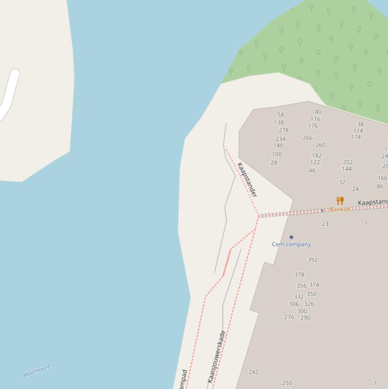 Kaart van de Jan Troostbrug.