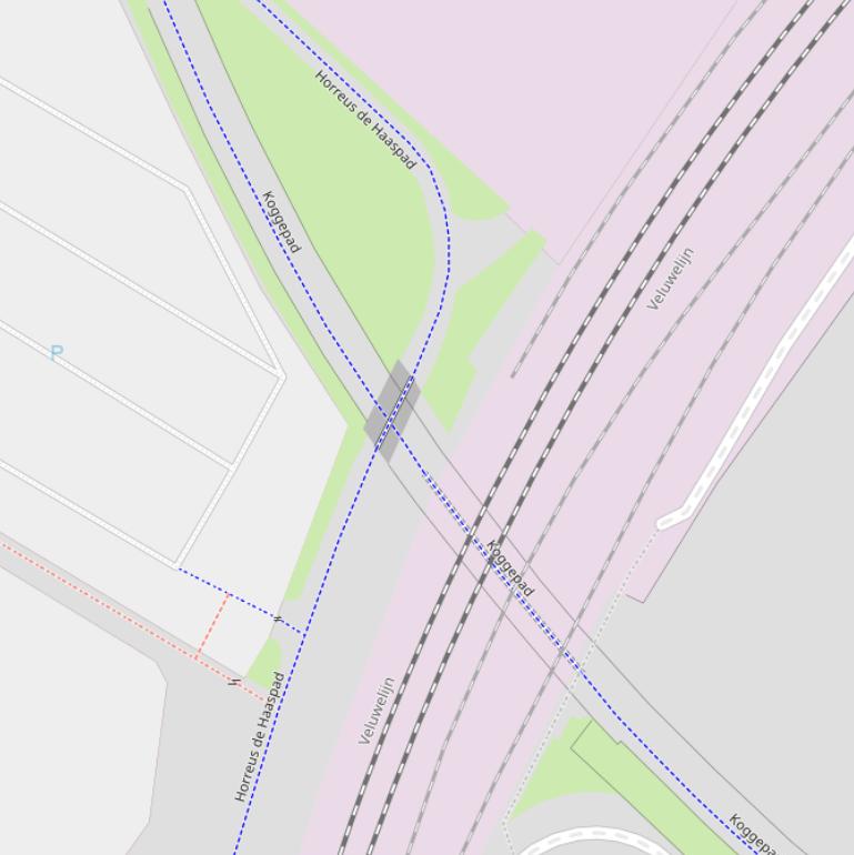 Kaart van de Koggetunnel.