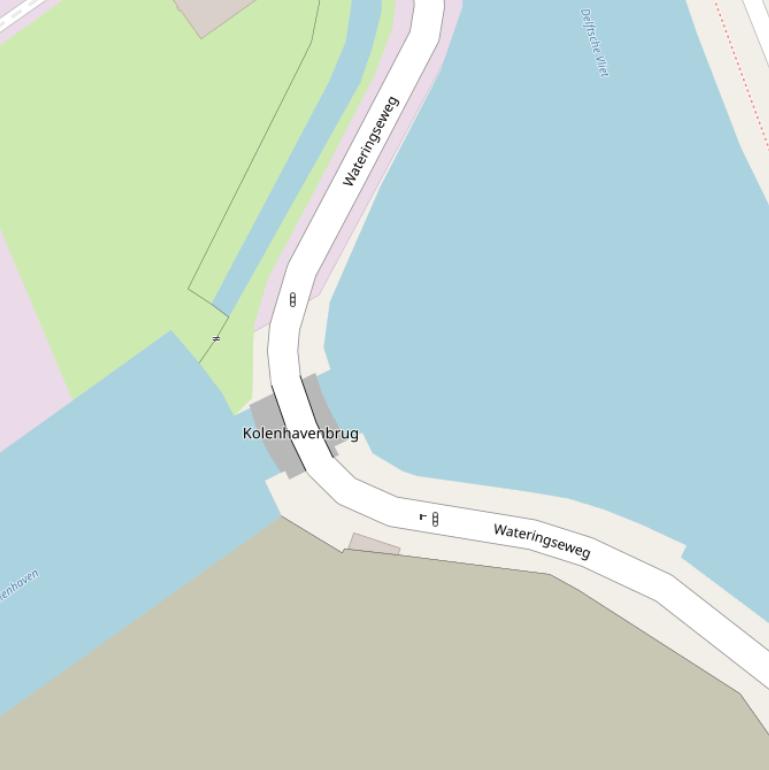 Kaart van de Kolenhavenbrug.