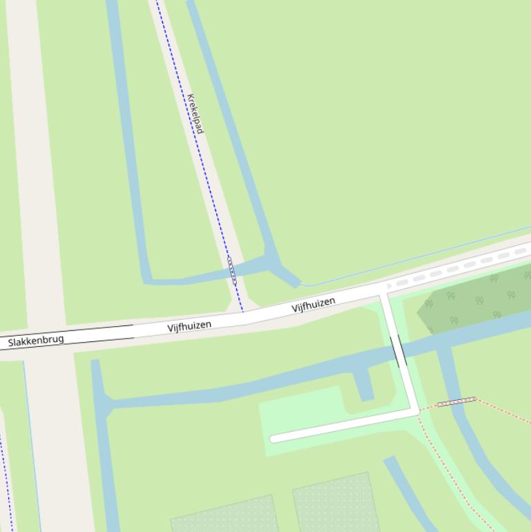 Kaart van de Krekelbrug.