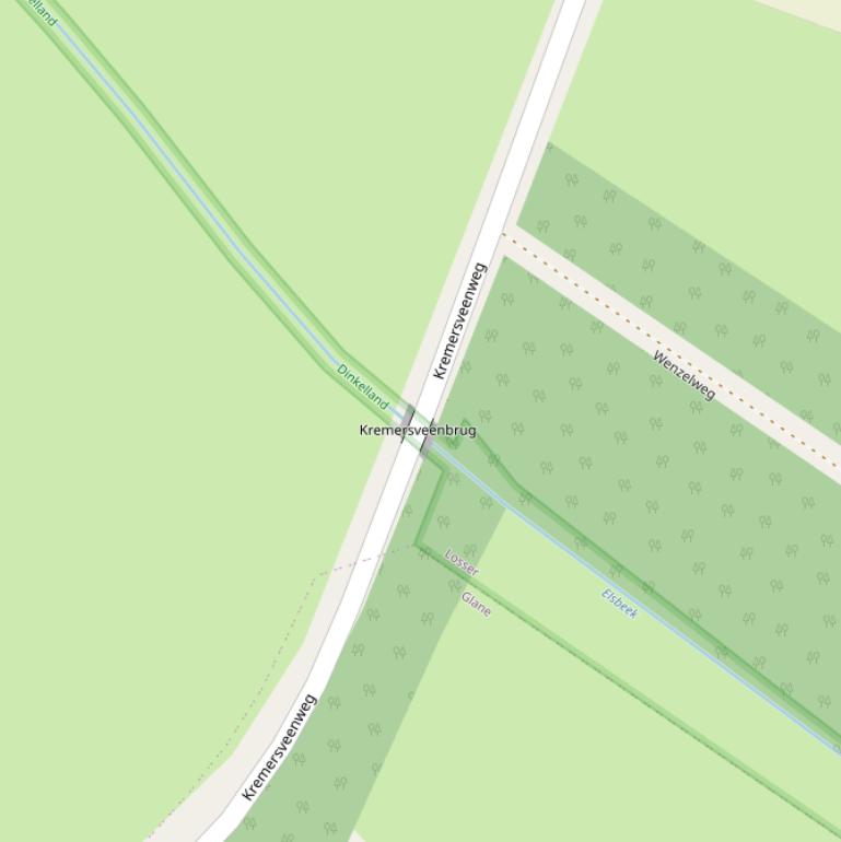 Kaart van de Kremersveenbrug.