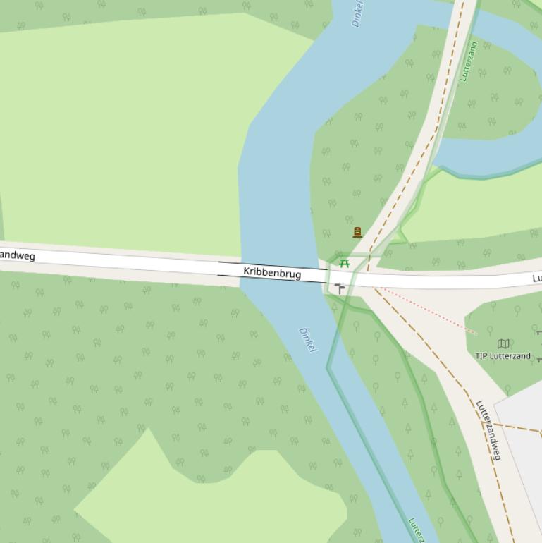 Kaart van de Kribbenbrug.