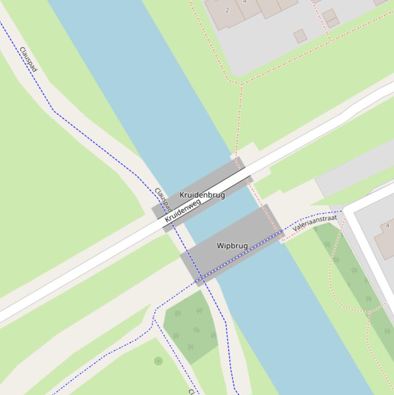 Kaart van de Kruidenbrug.