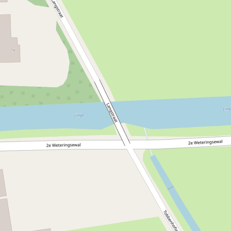 Kaart van de Langstraatbrug.