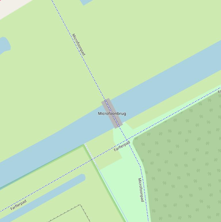 Kaart van de Microfoonbrug.