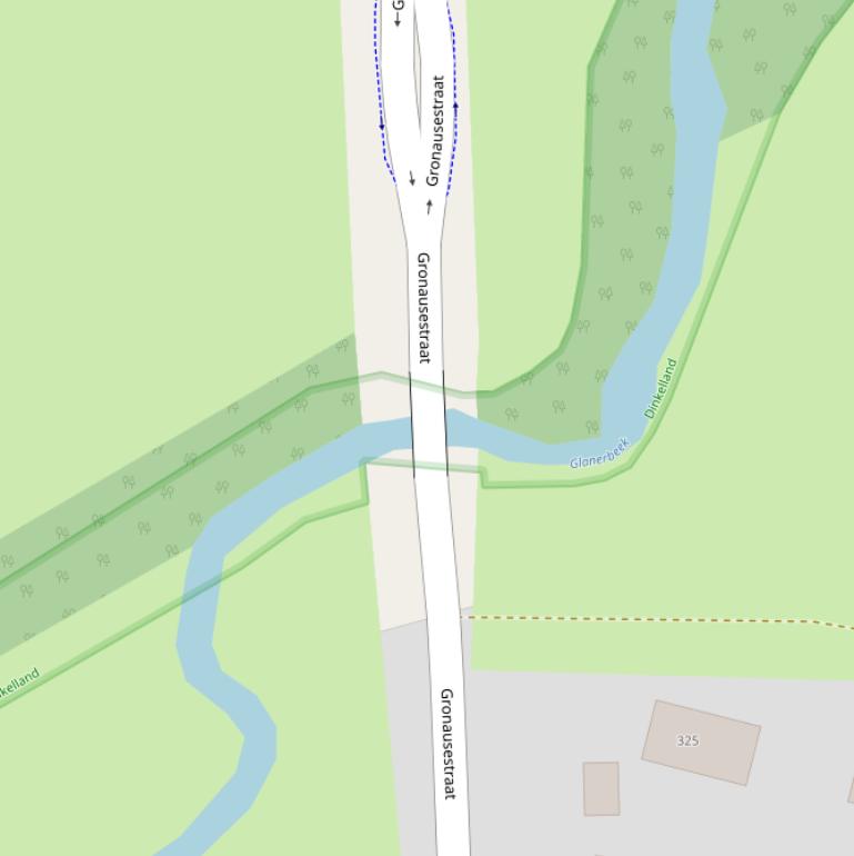 Kaart van de Mullermansbrug.