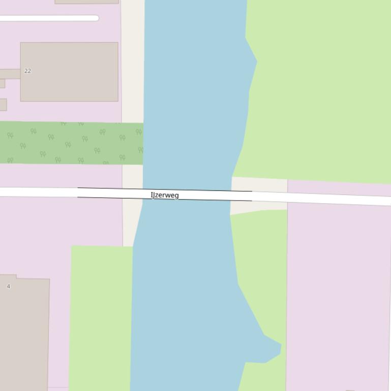 Kaart van de N.O.L.S.brug.