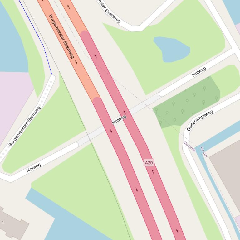 Kaart van de Noltunnel.