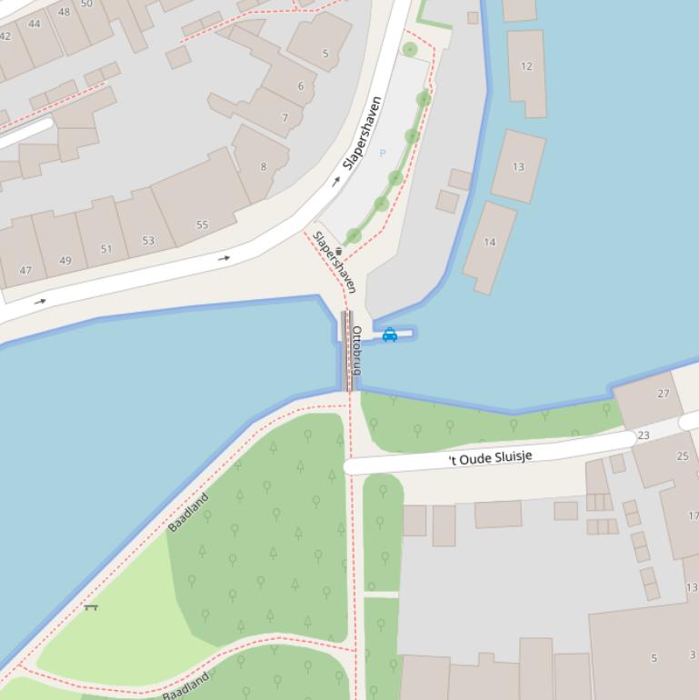 Kaart van de Ottobrug.