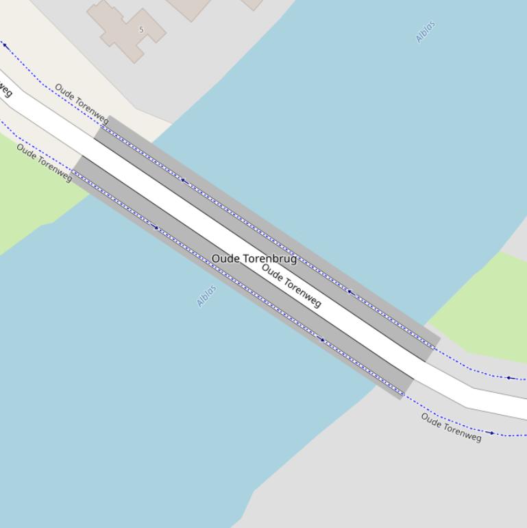 Kaart van  Oude Torenbrug.