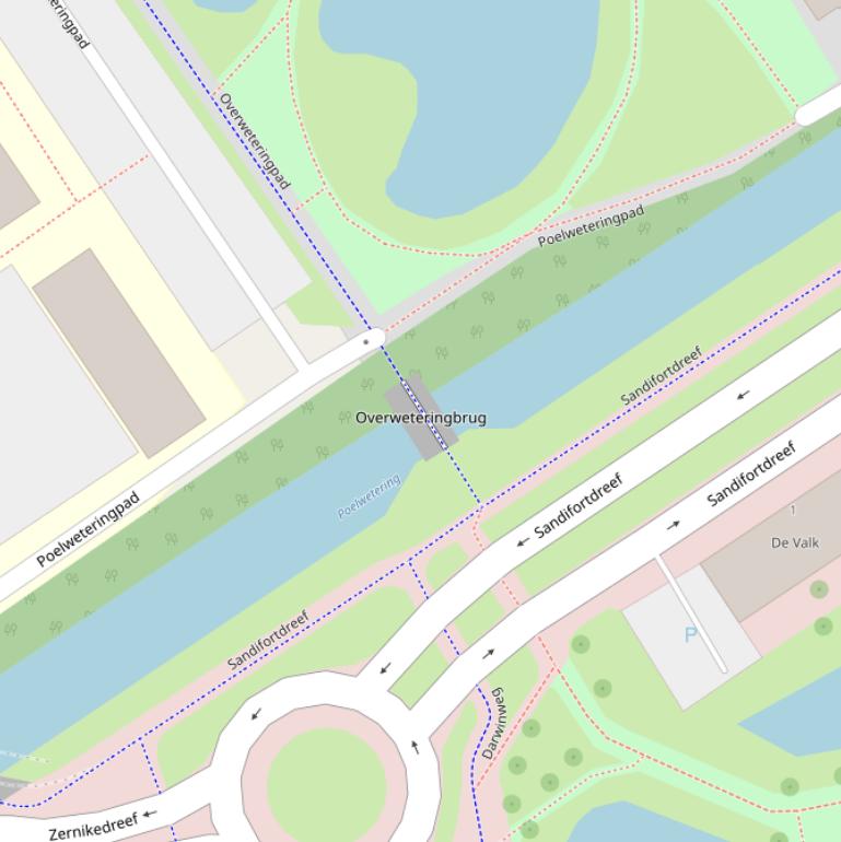 Kaart van de Overweteringbrug.